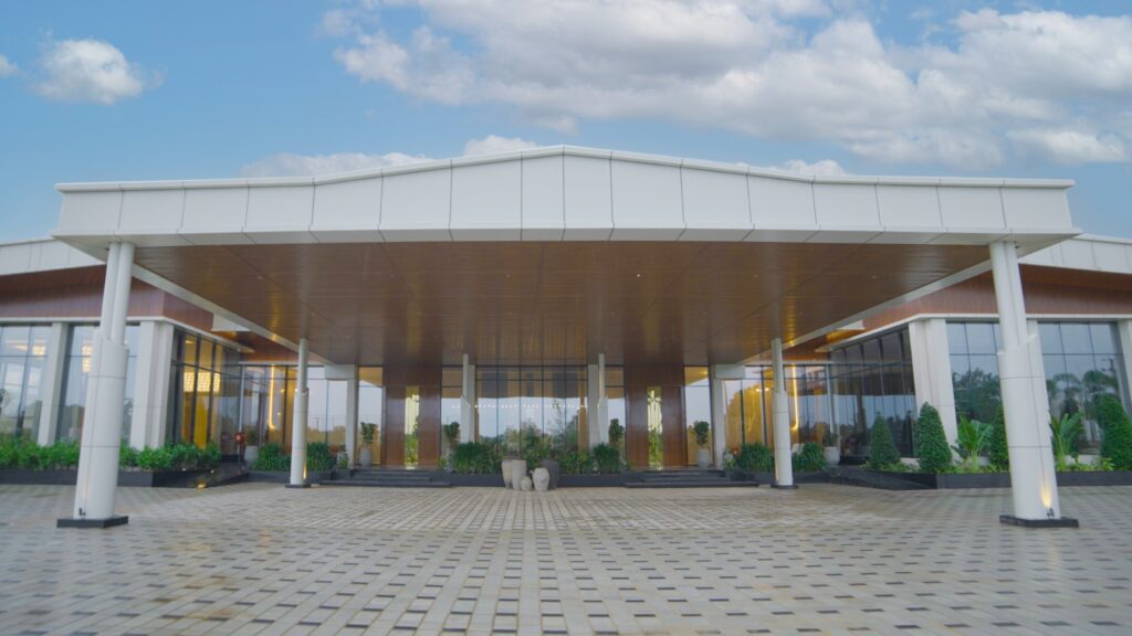 Grand Entrance of Zen Convention Hall in Hyderabad